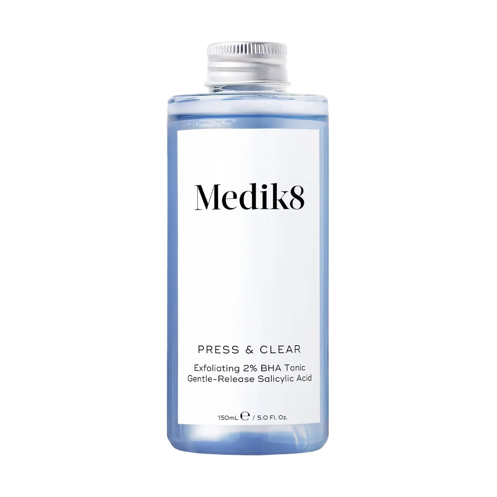 Відлущувальний тонік для обличчя Medik8 Press &amp; Clear Exfoliating 2% ВНА Tonic Refill з ВНА та 2% саліциловою кислотою, 150 мл (змінний блок)